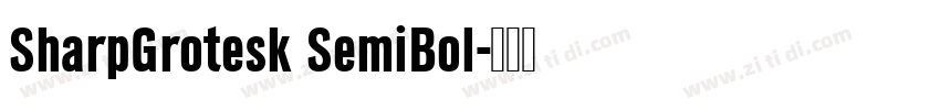 SharpGrotesk SemiBol字体转换